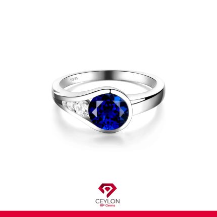 Blue Sapphire (නිල් මැණික්) Ladies Ring
